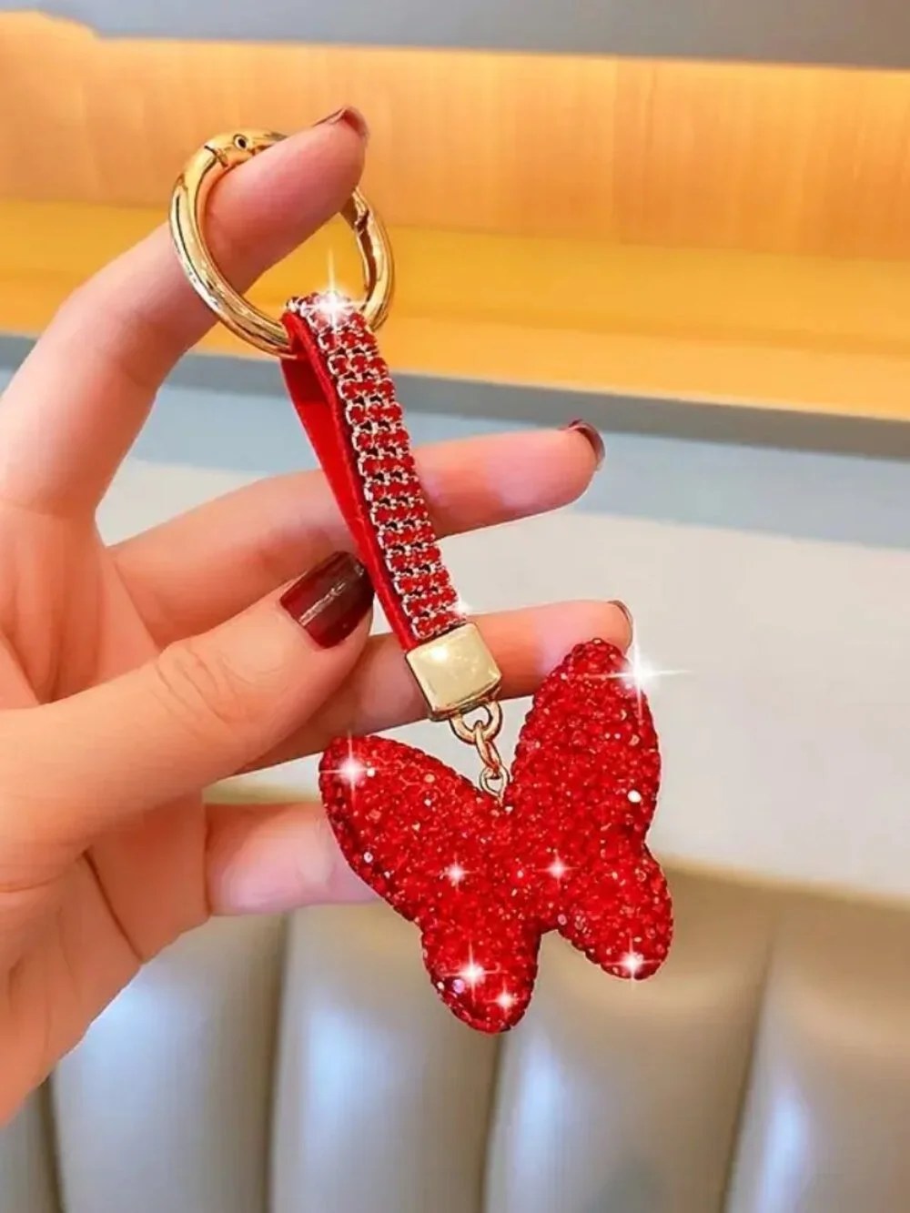 Bling Butterfly keychains B27